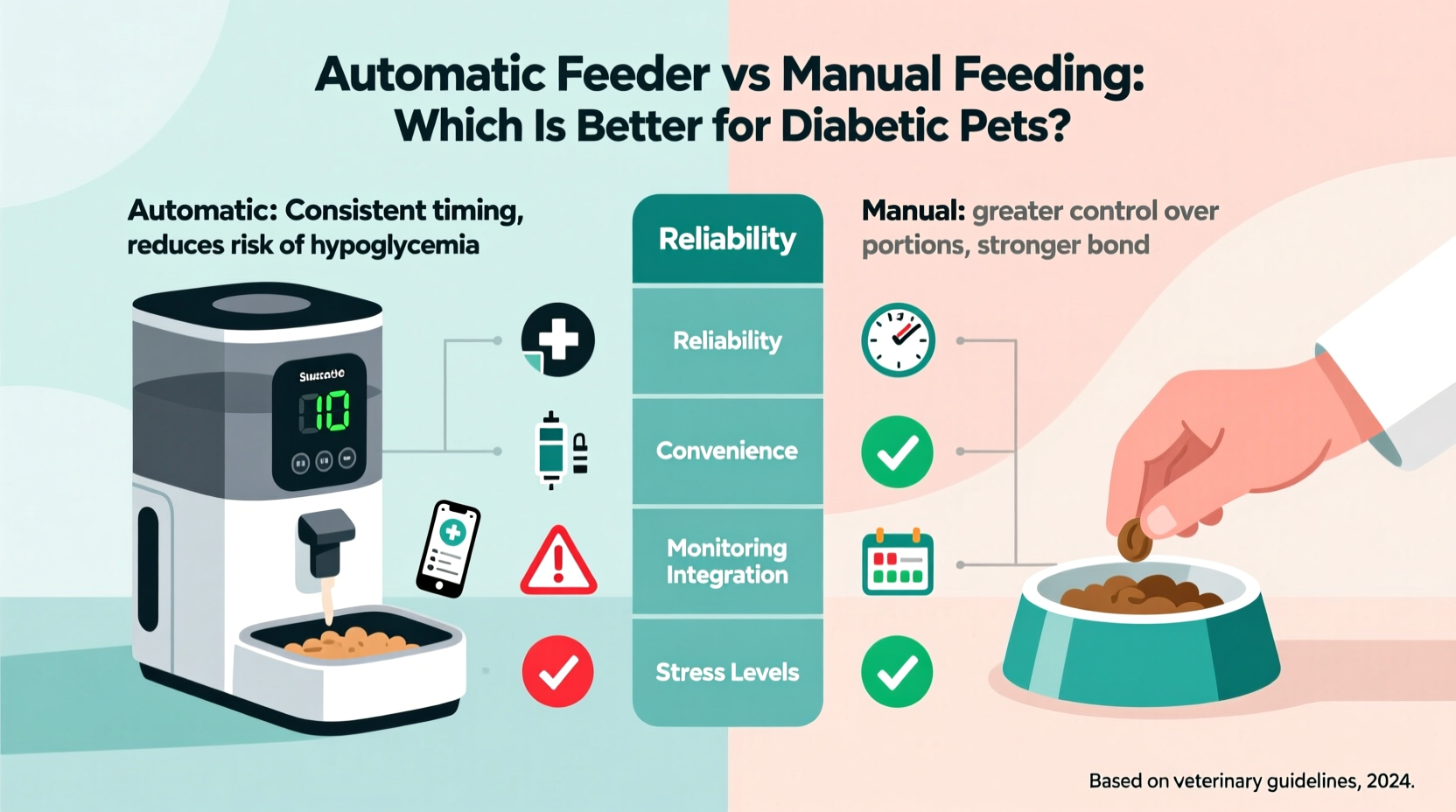 automatic feeder vs manual which is better for diabetic pets