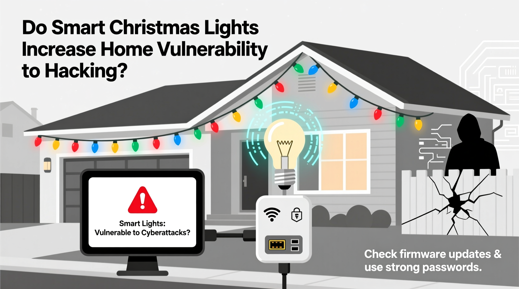 do smart christmas lights increase home vulnerability to hacking