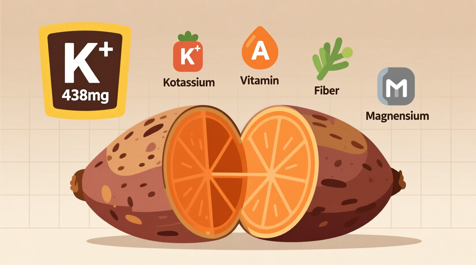 Potassium in Sweet Potato: Exact Amounts & Health Benefits