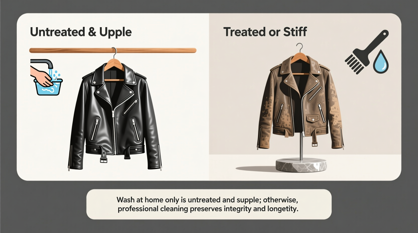 can you wash leather jackets at home