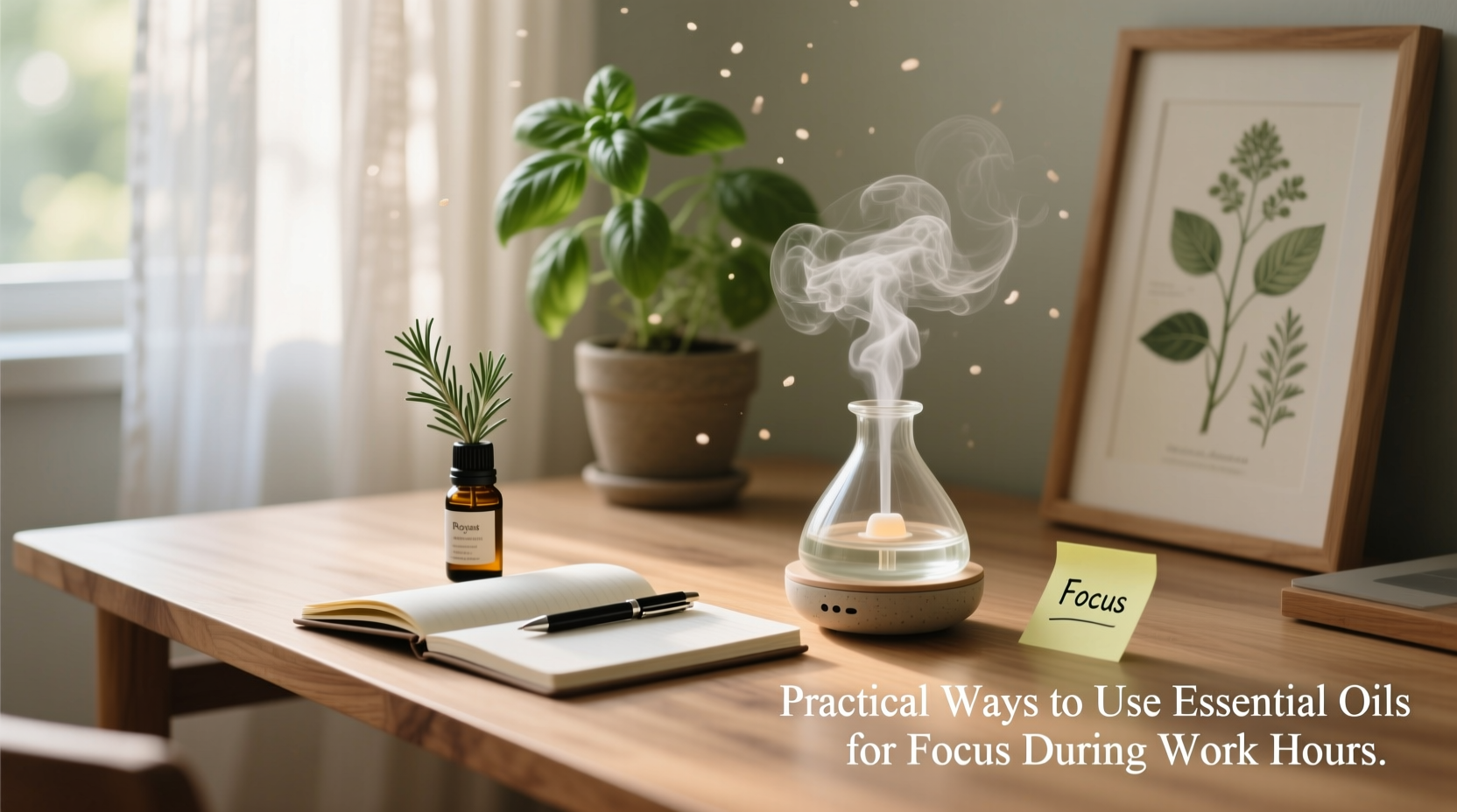 practical ways to use essential oils for focus during work hours