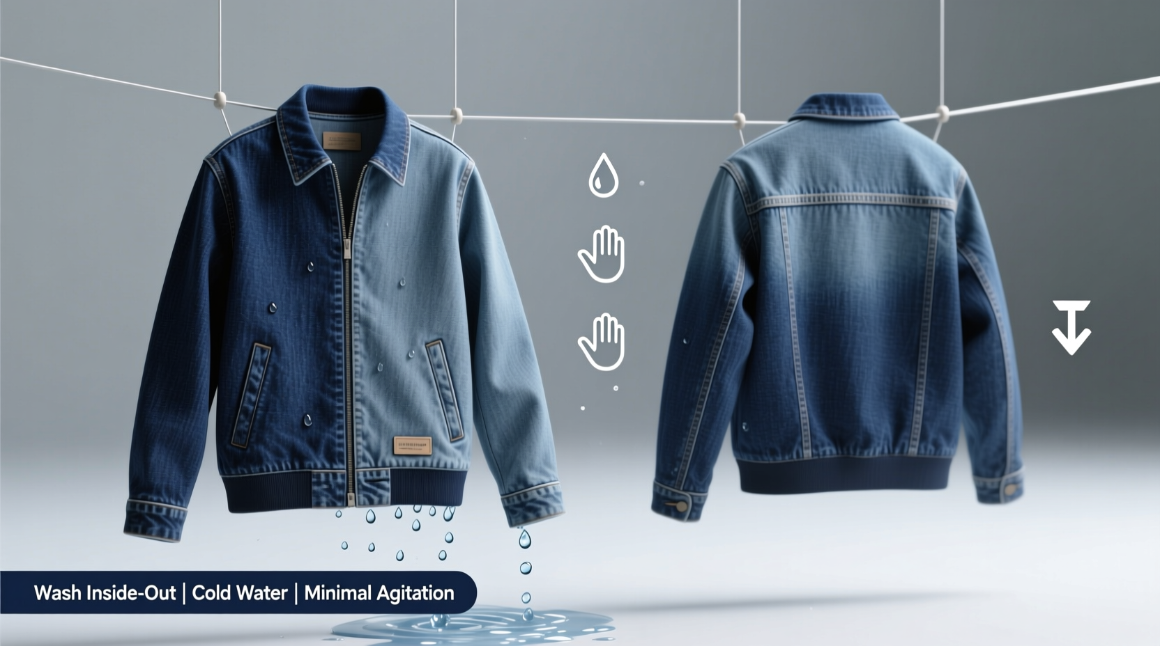 how to wash reversible denim without dye transfer