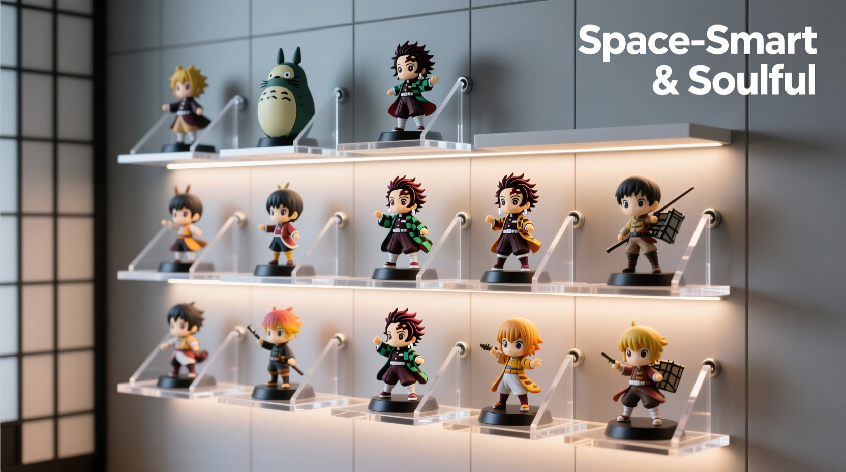 anime figurine display ideas that maximize shelf space without clutter