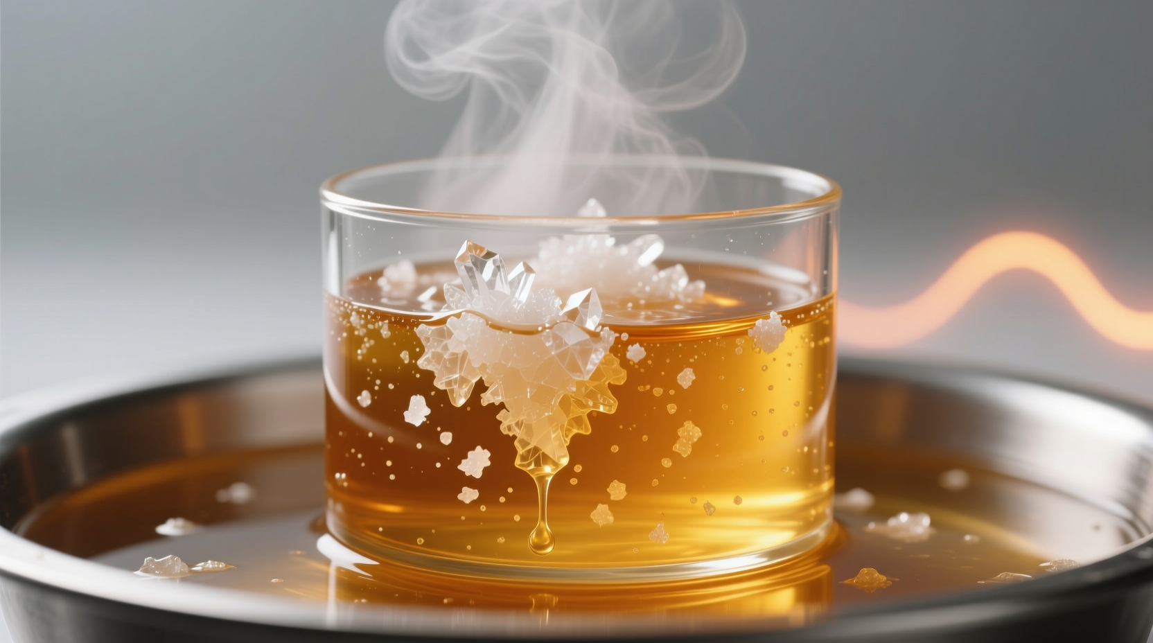 remove crystals from honey with a hot water bath