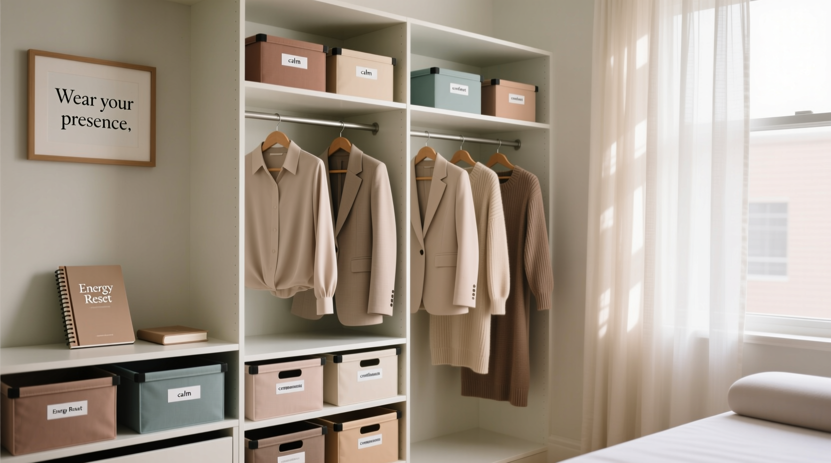 closet organization tips for therapists