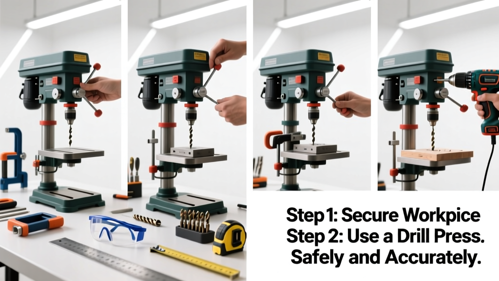How to Use a Drill Press Safely and Accurately