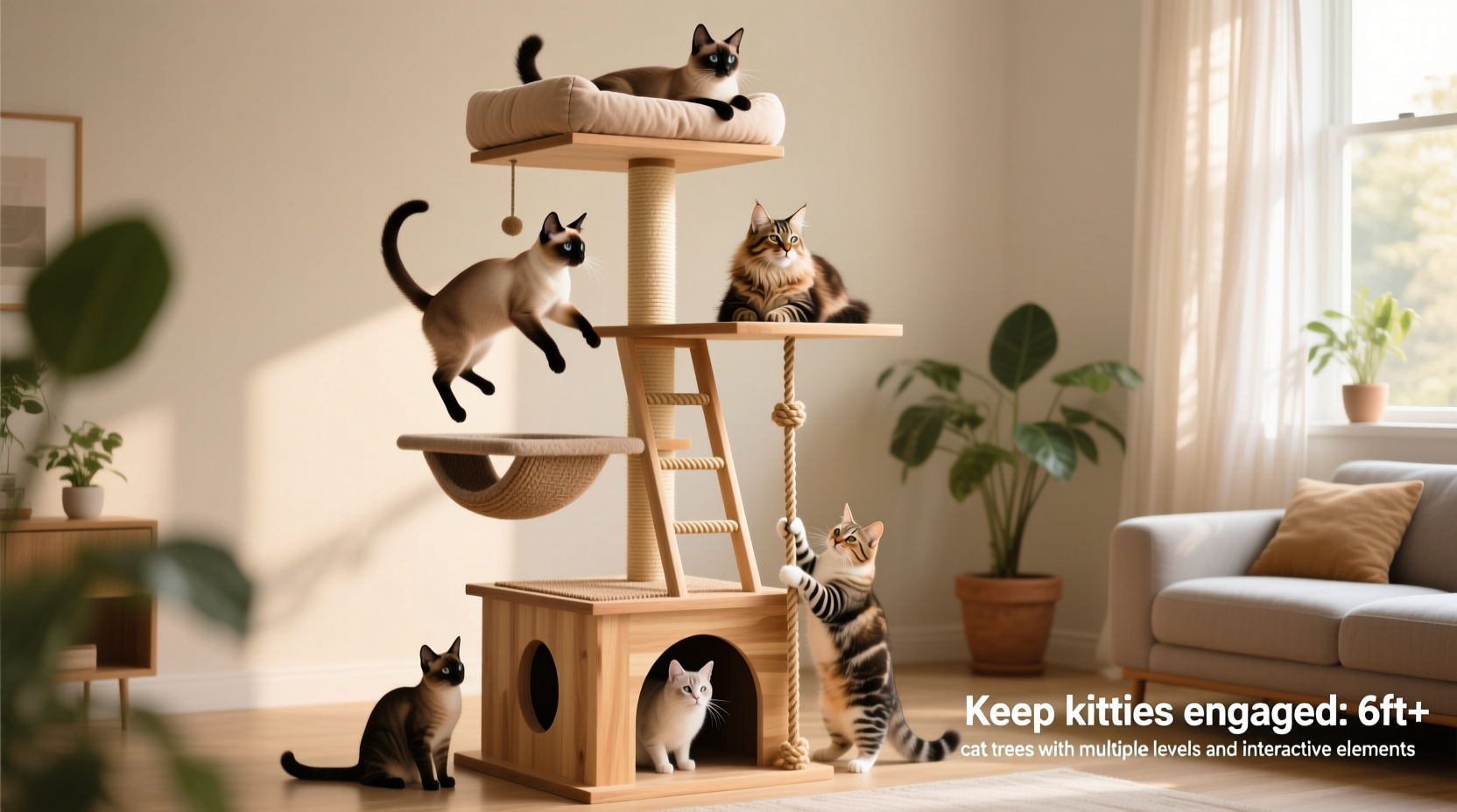 cat tree height guide what size keeps kitties engaged