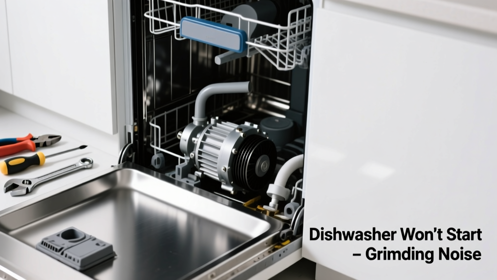 Dishwasher Won’t Start & Makes Grinding or Humming Noise