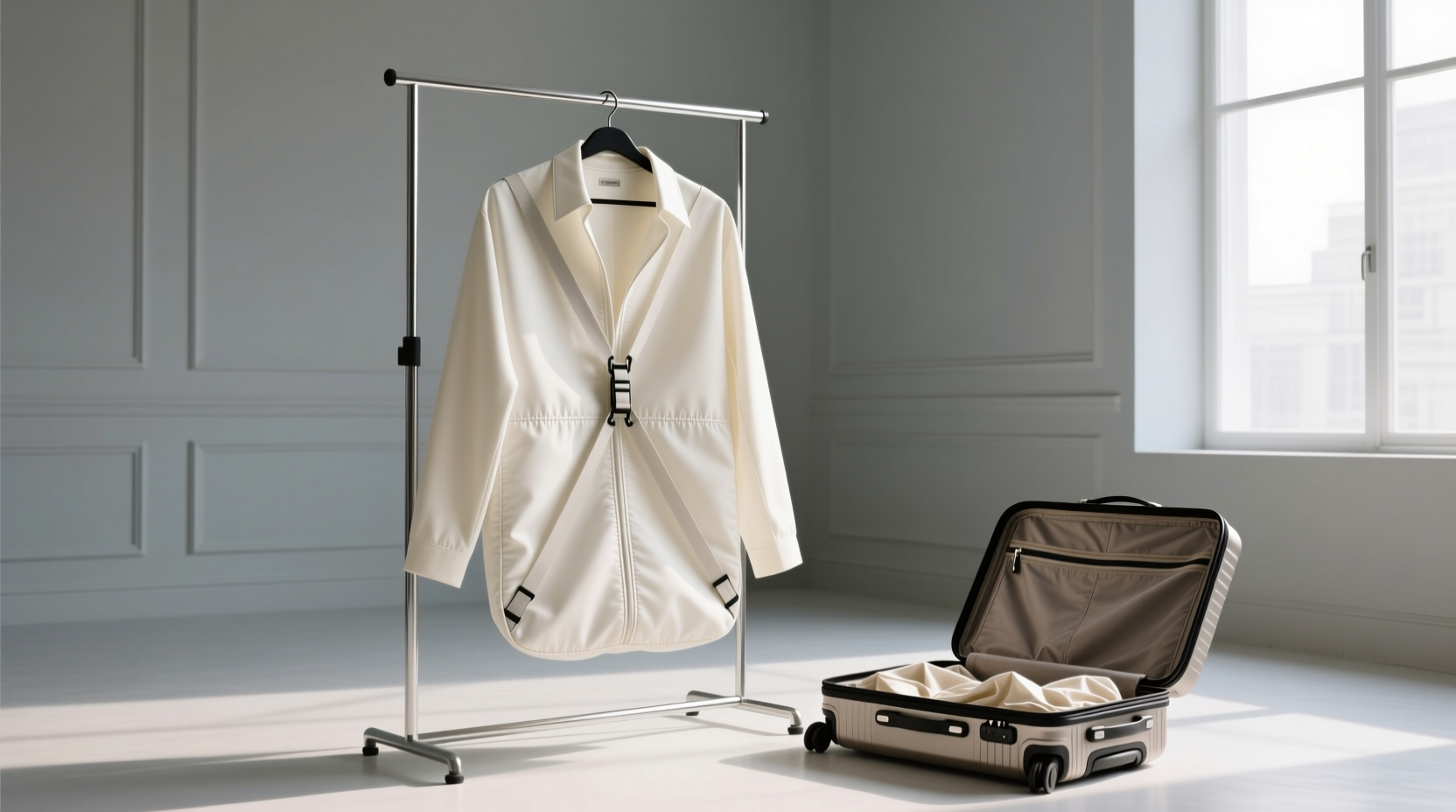 closet organization tips garment bags vs suitcases