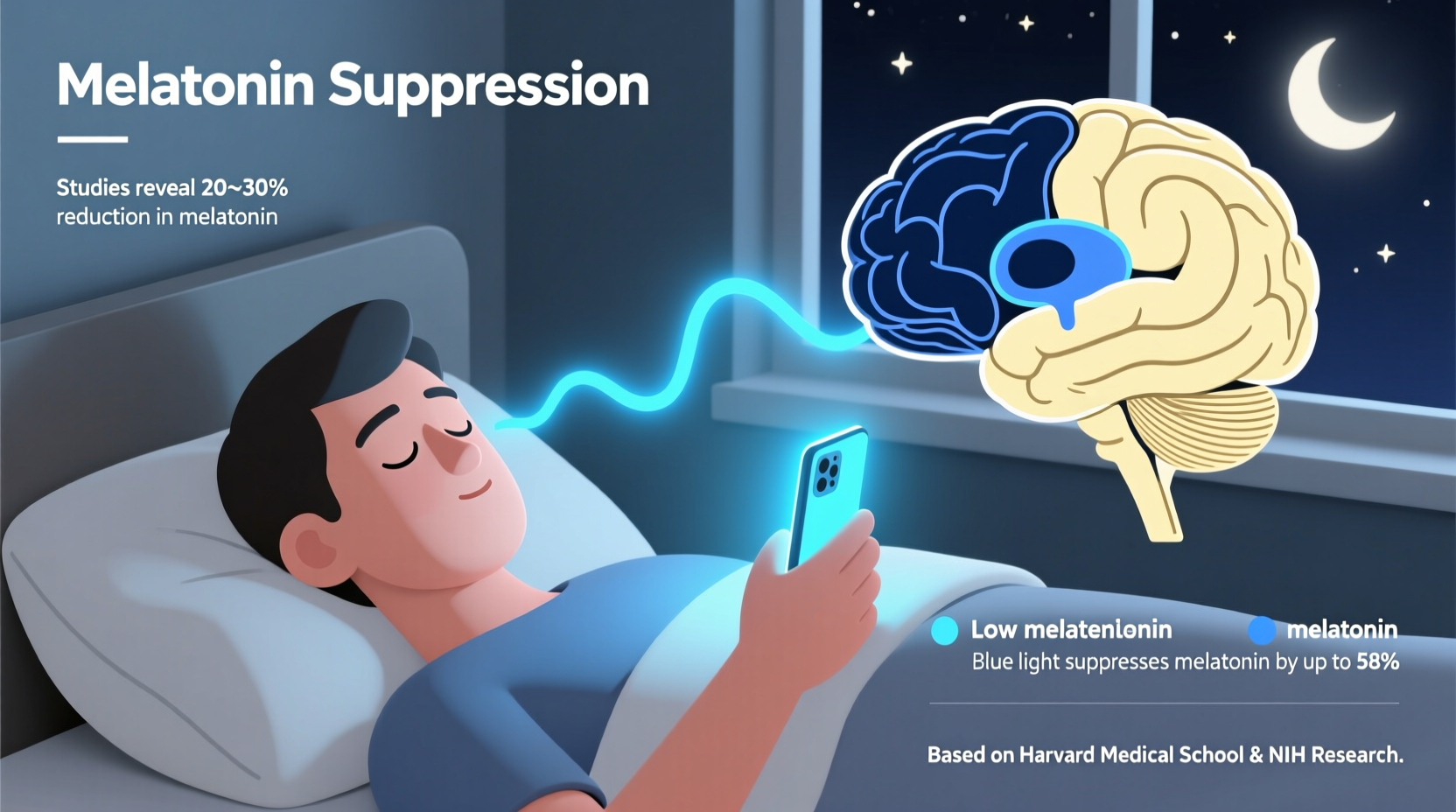 does screen time before bed really affect melatonin levels studies reveal