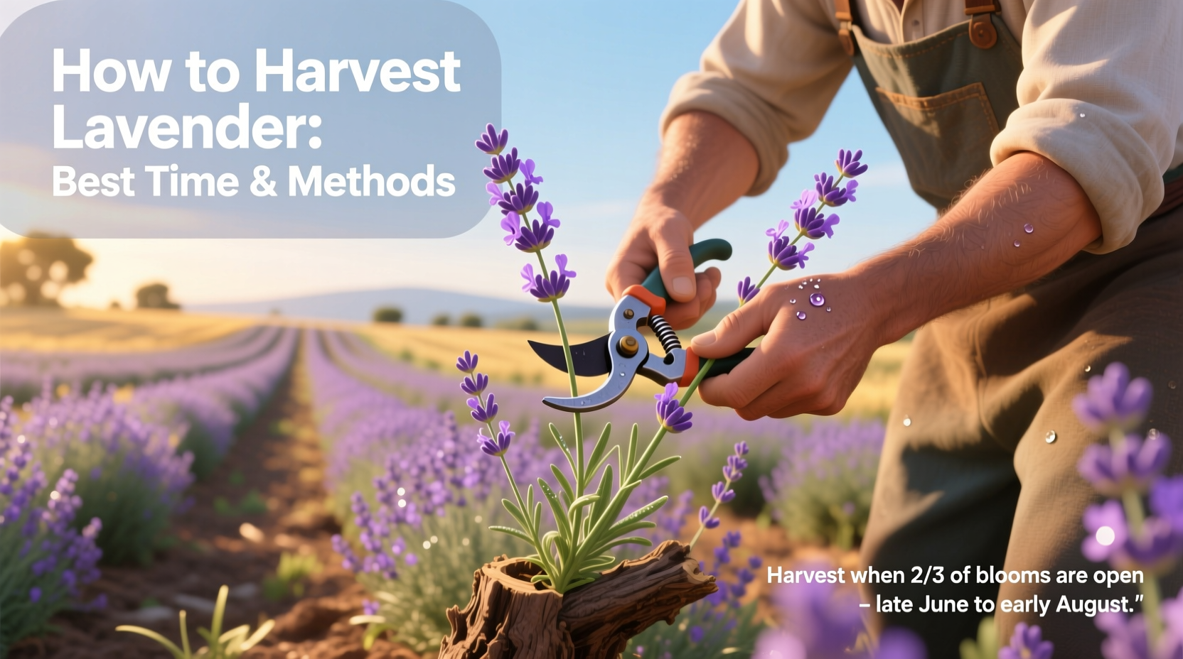 Harvest Lavender in 3 Steps | TheHomeSprouts