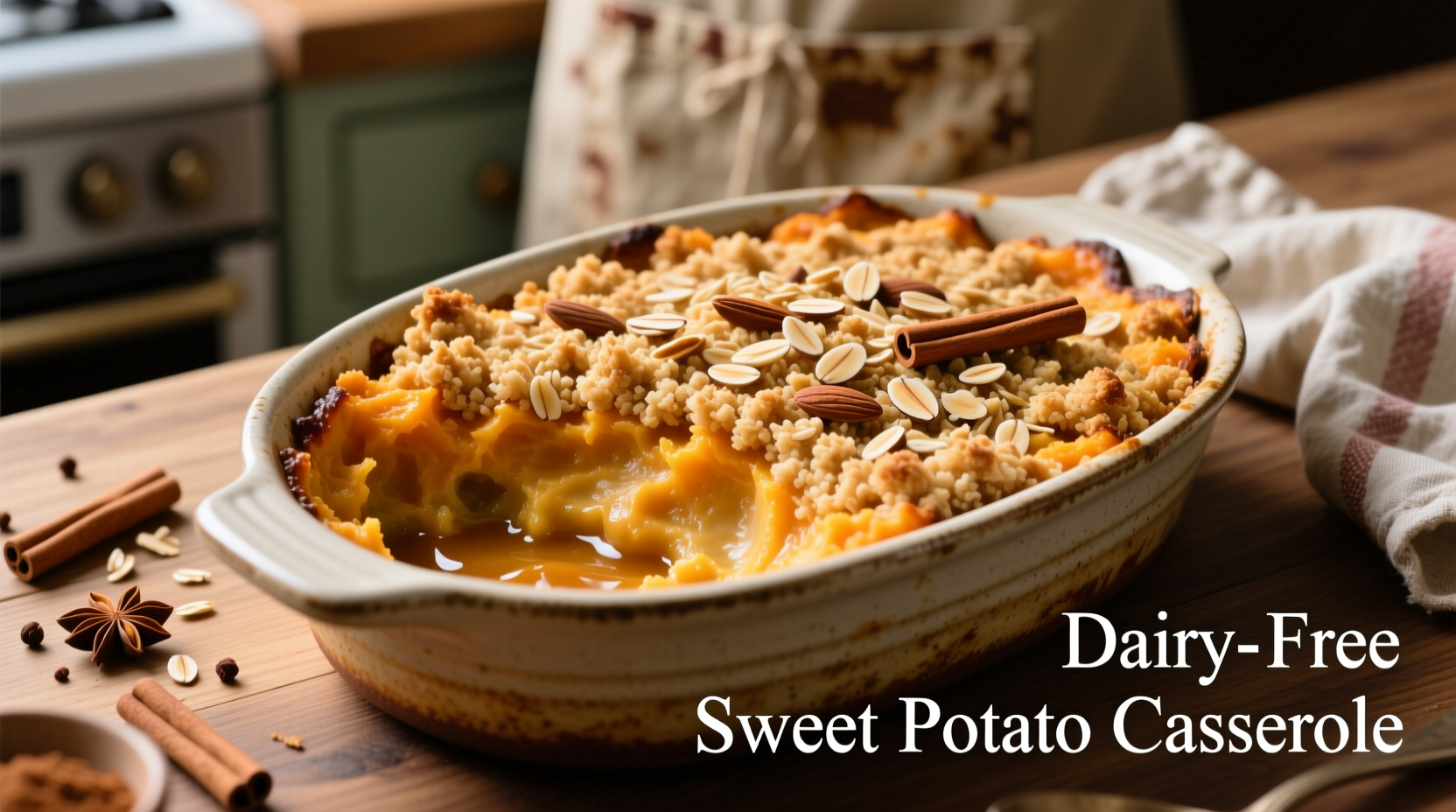 Perfect Dairy-Free Sweet Potato Casserole Recipe (Vegan)