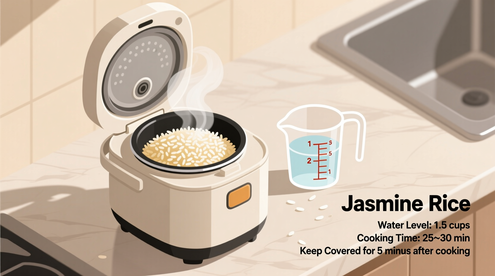 Perfect Jasmine Rice in Rice Cooker: Simple 5-Step Method