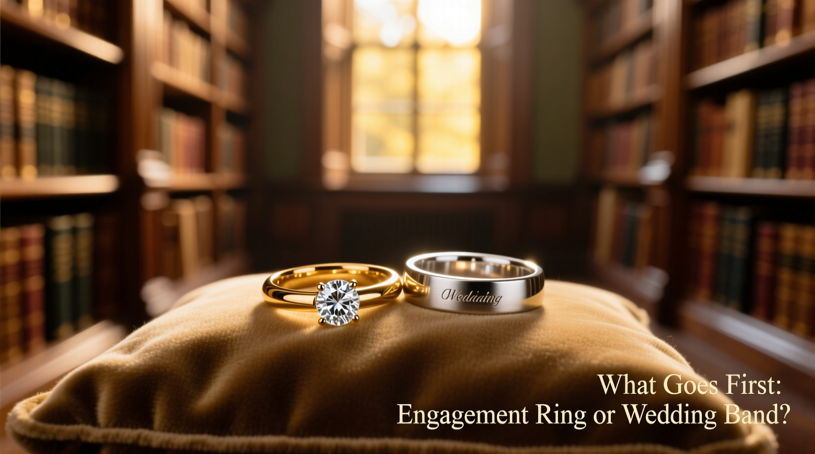 what goes first engagement ring or wedding band