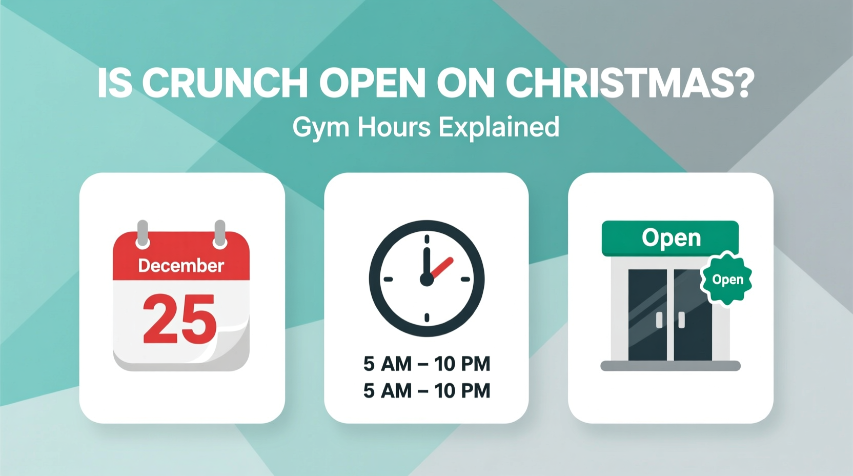 is crunch open on christmas