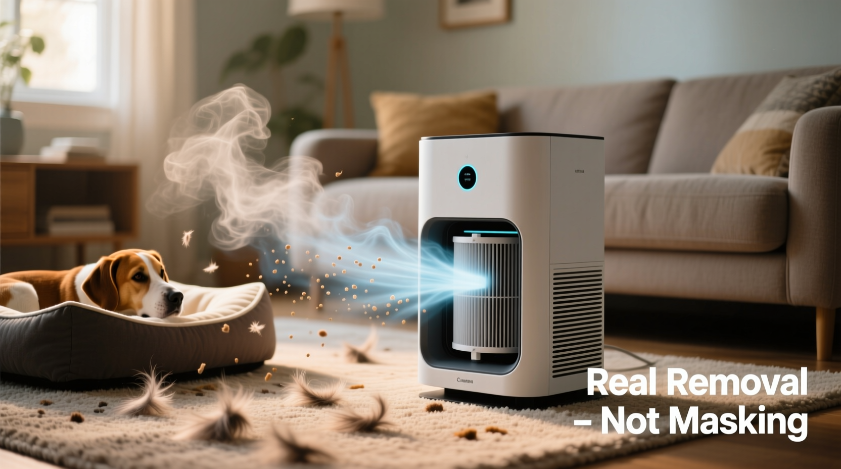 do air purifiers help with pet odors or just mask the smell temporarily