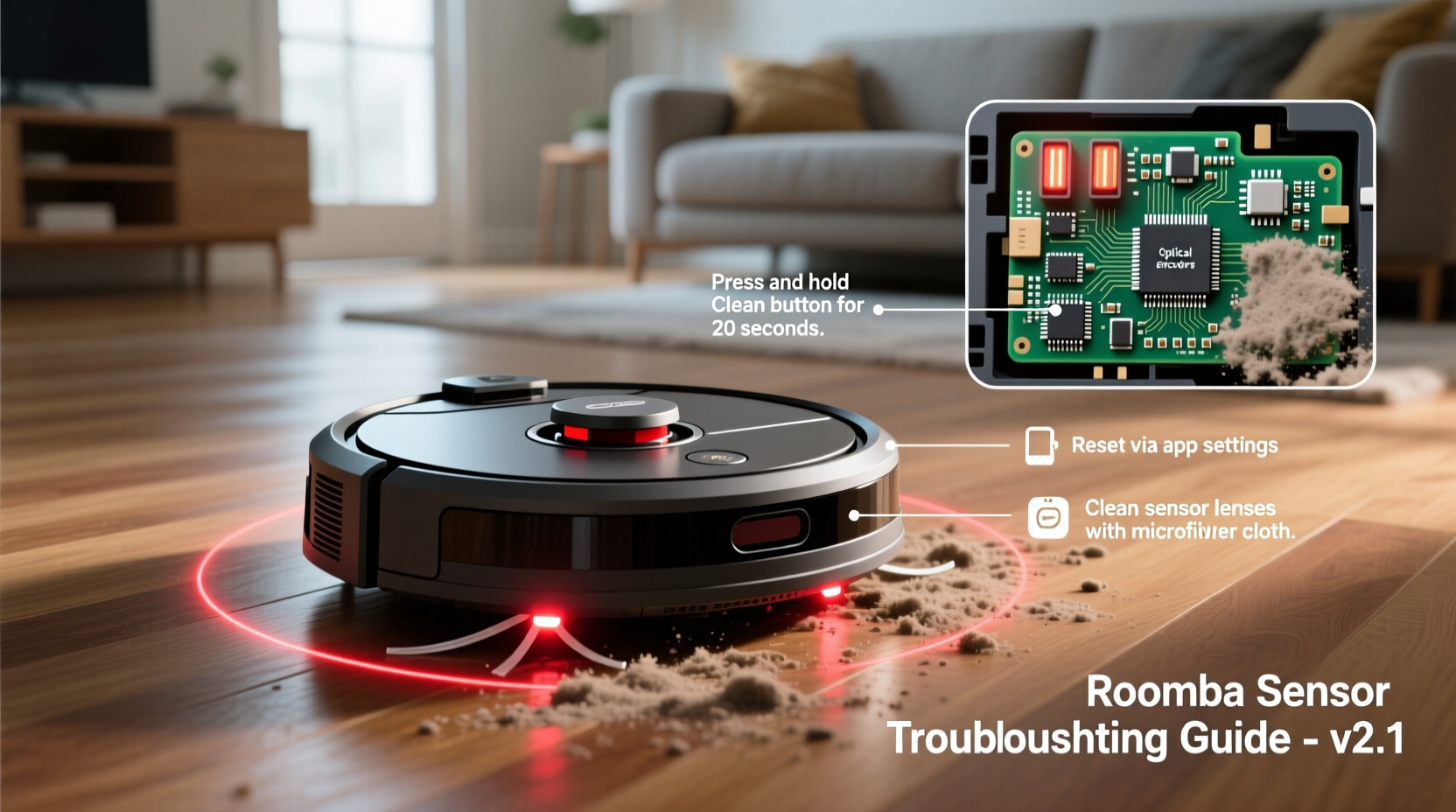 why is my roomba going in circles sensor issues and reset steps