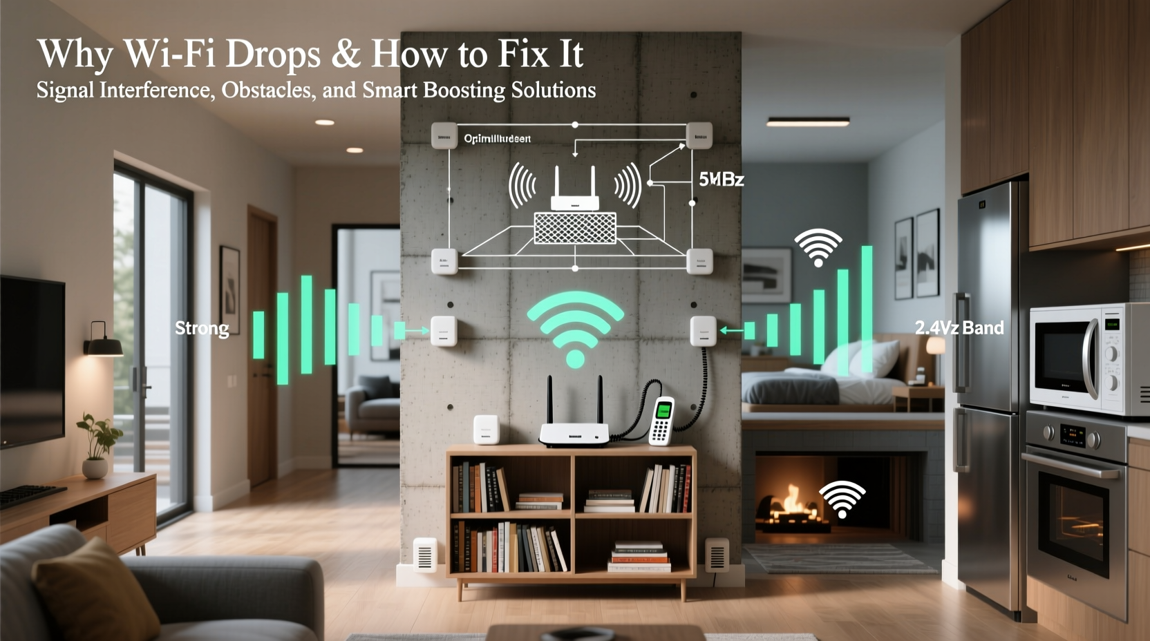 why does my wifi signal drop in certain rooms and how to boost coverage