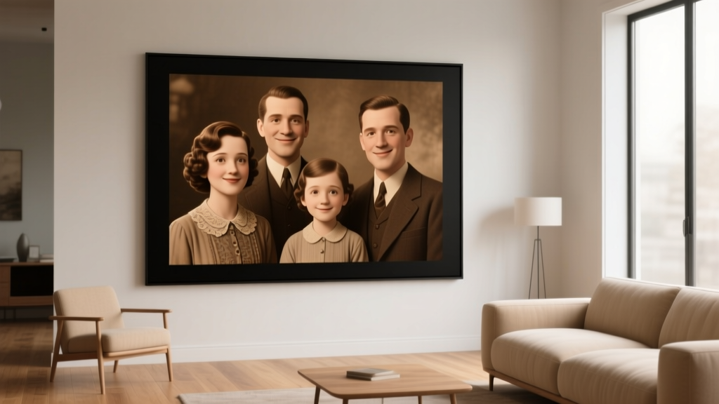 Automating DeepNostalgia Animations on Smart Home Displays