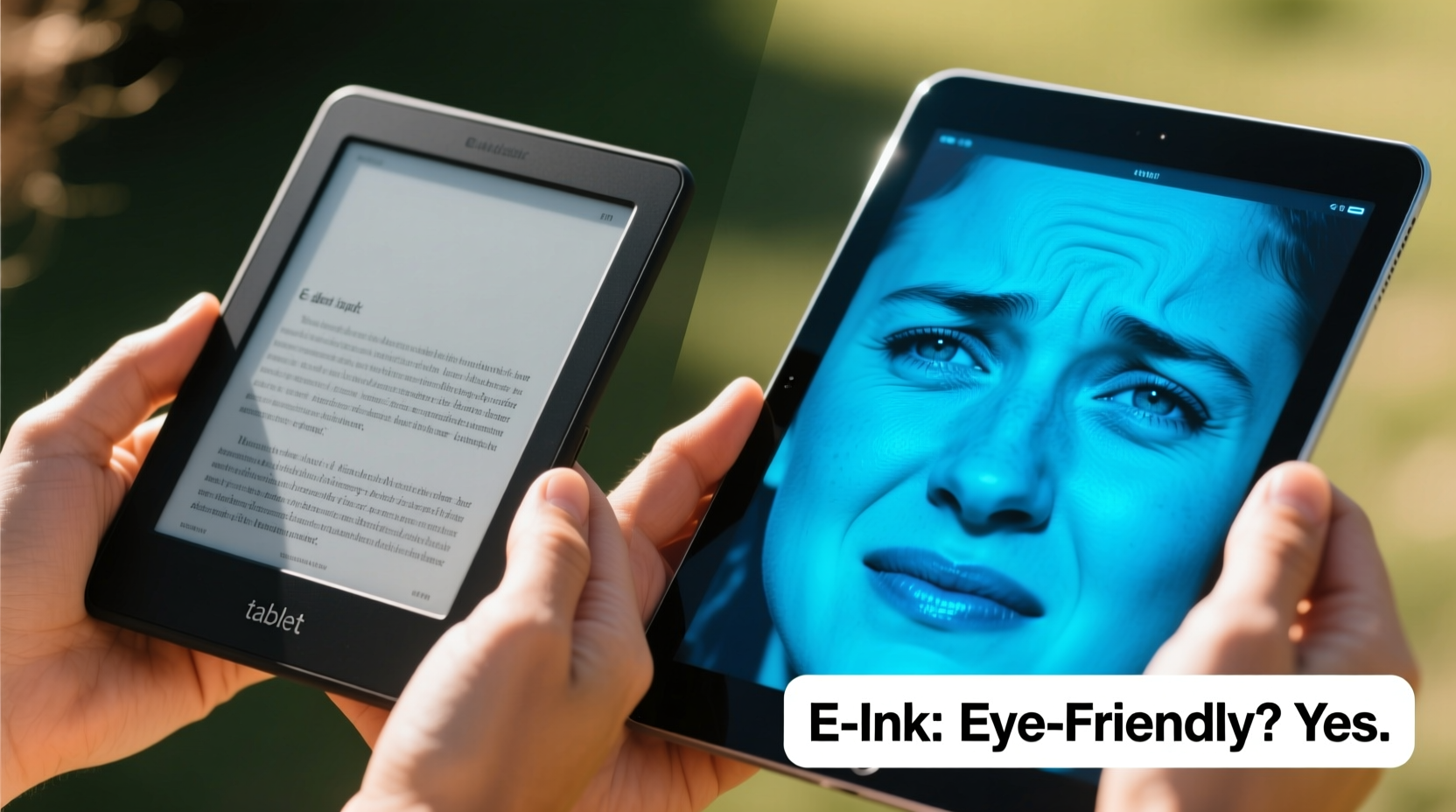 ereader vs tablet is the e ink display actually better for your eyes