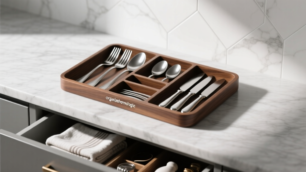 Compact Cutlery Organizer for Small Drawers