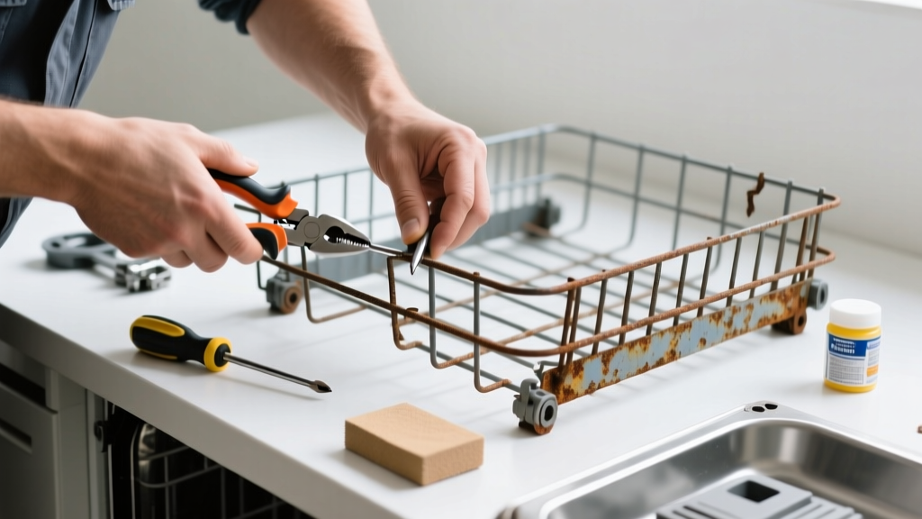Fix Rusty Dishwasher Racks That Stick or Break