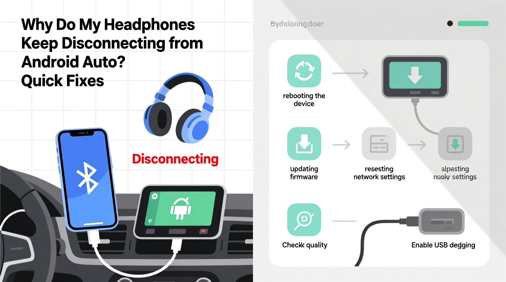 why do my headphones keep disconnecting from android auto quick fixes