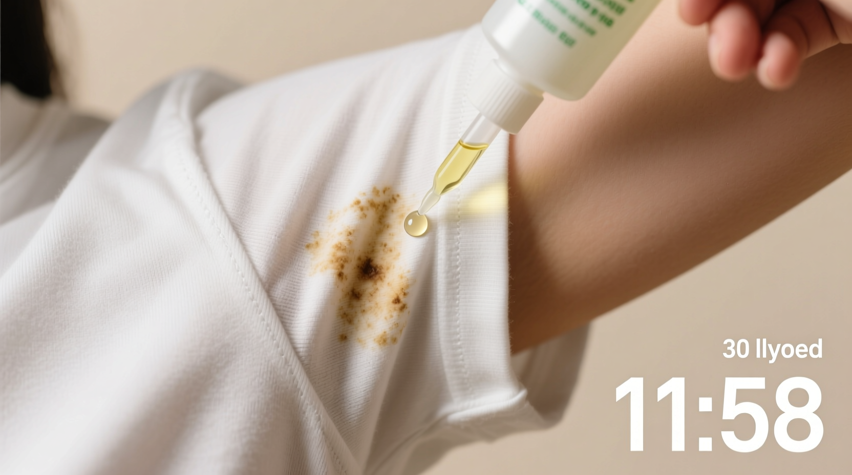 how to remove deodorant residue without bleach