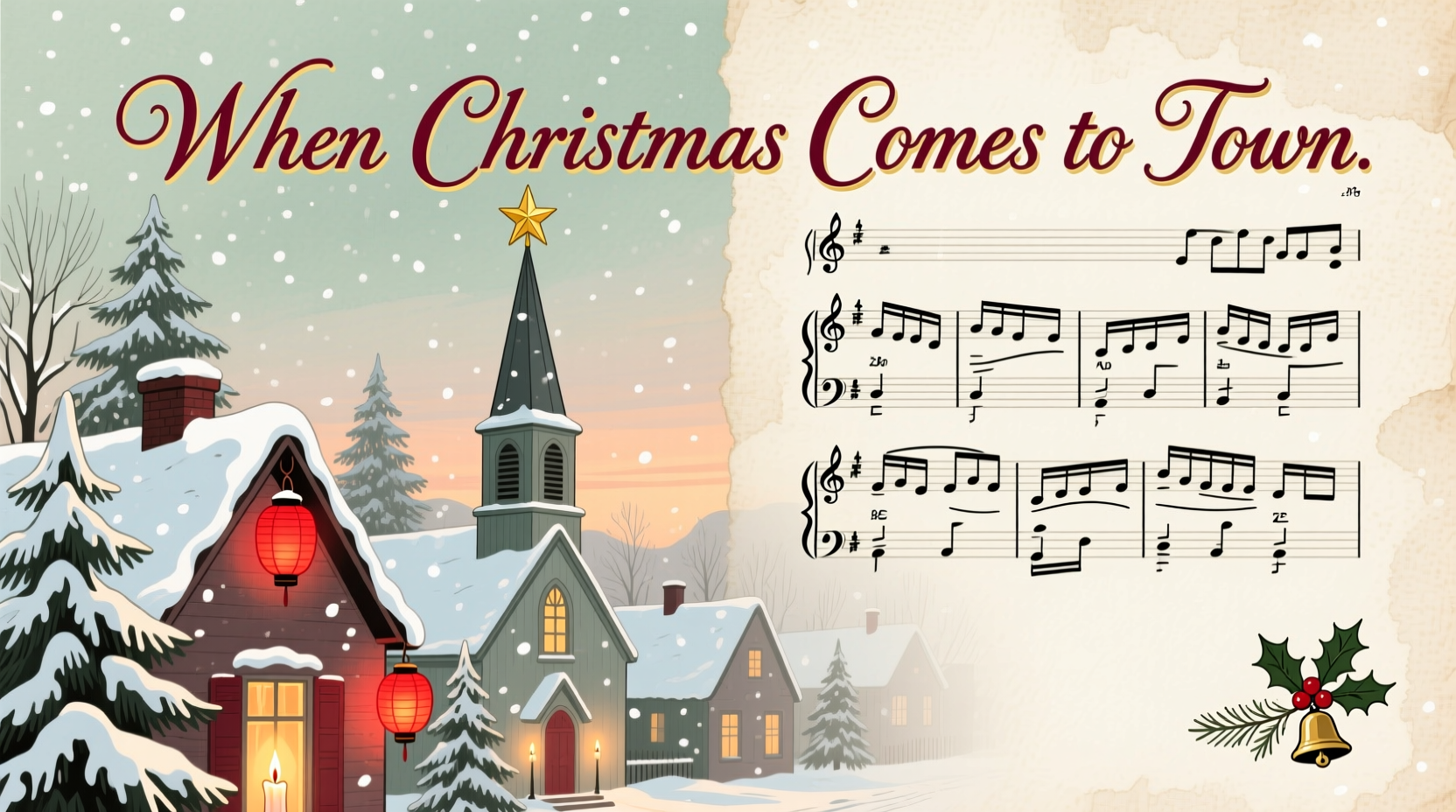 when christmas comes to town sheet music