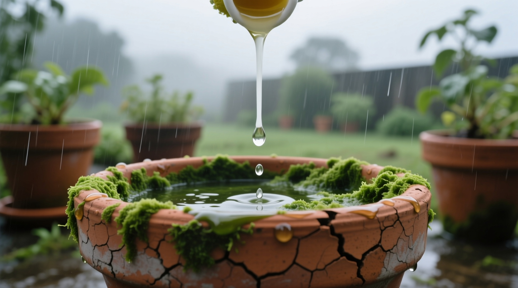 eco friendly cleaning terracotta algae removal