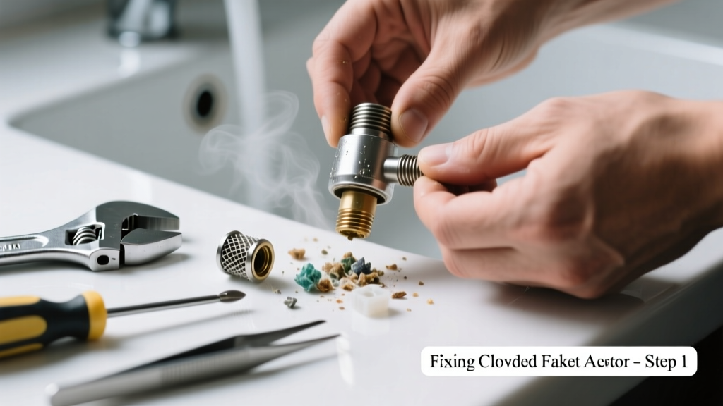 Fixing a Clogged Faucet Aerator Causing Noise