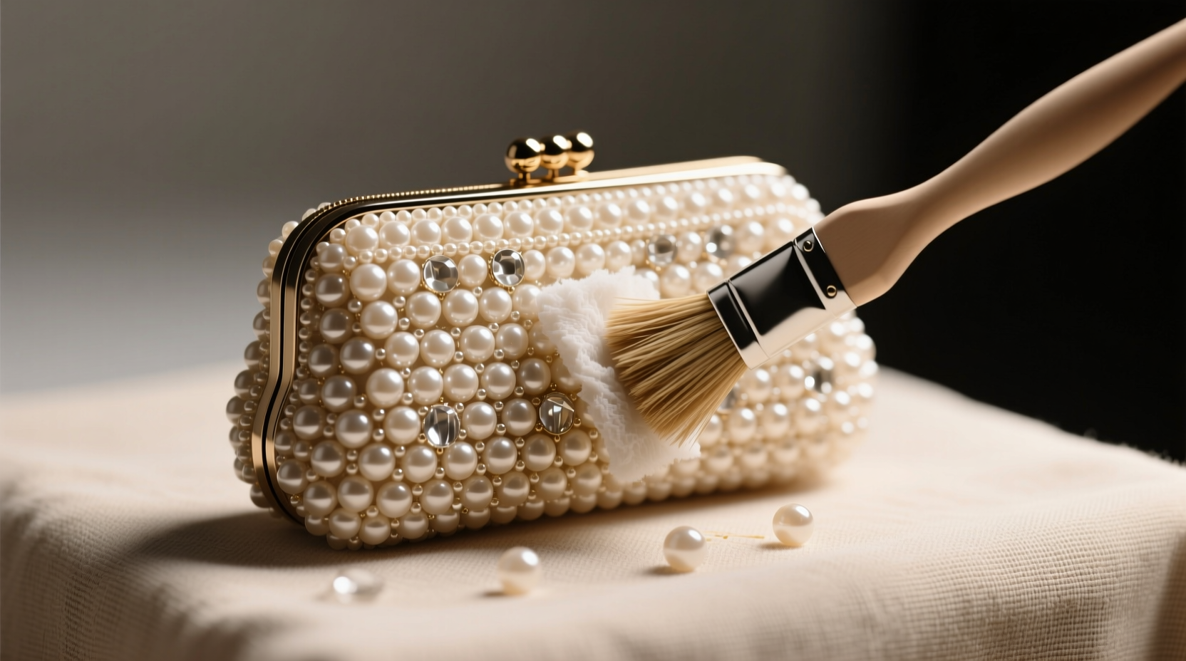 how to clean beaded evening clutches safely