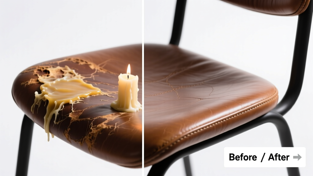 How to Remove Candle Wax from Leather Safely