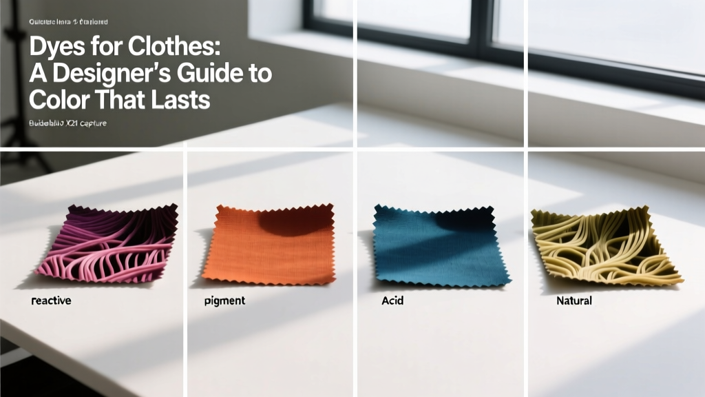Dyes for Clothes: A Designer’s Guide to Color That Lasts