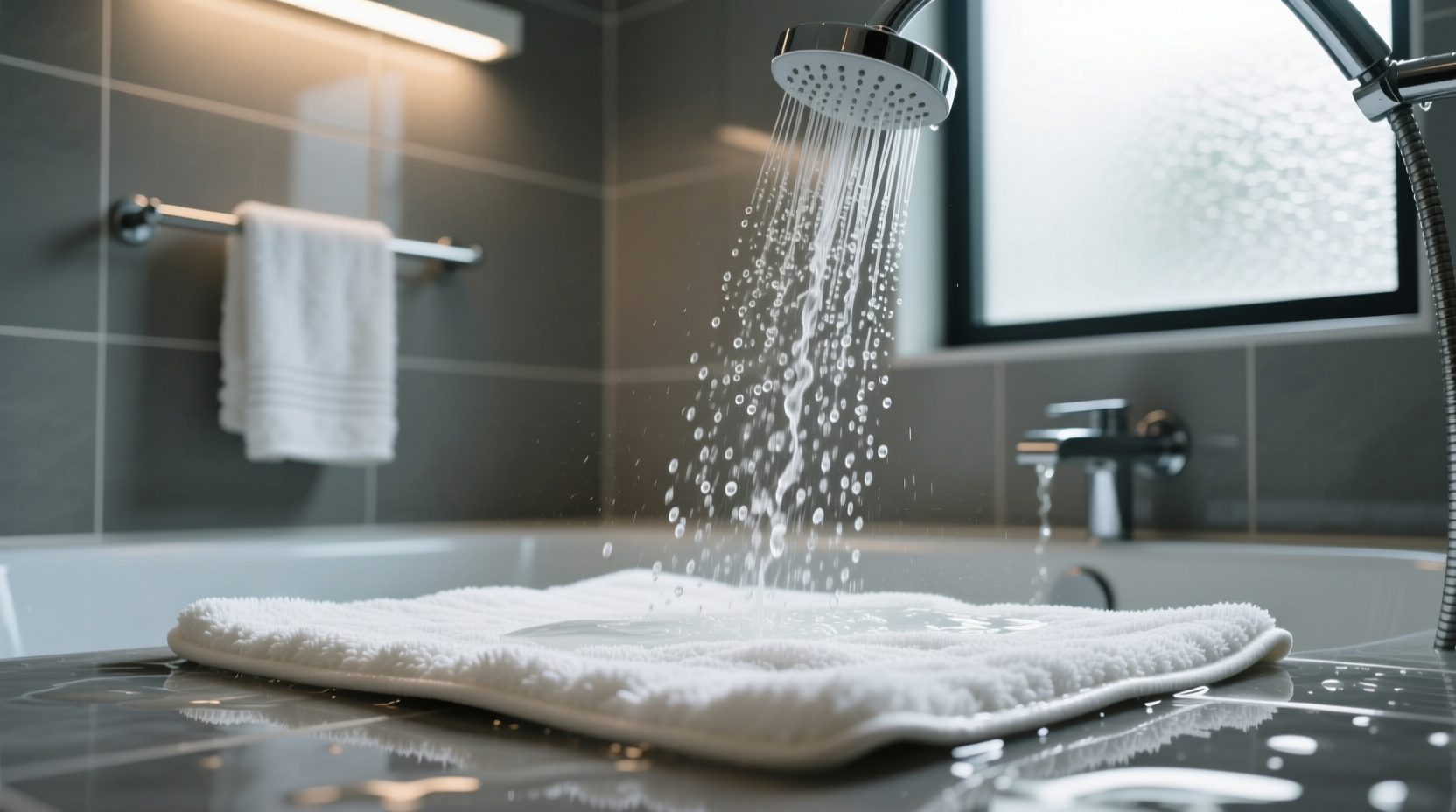 how to wash a bath mat