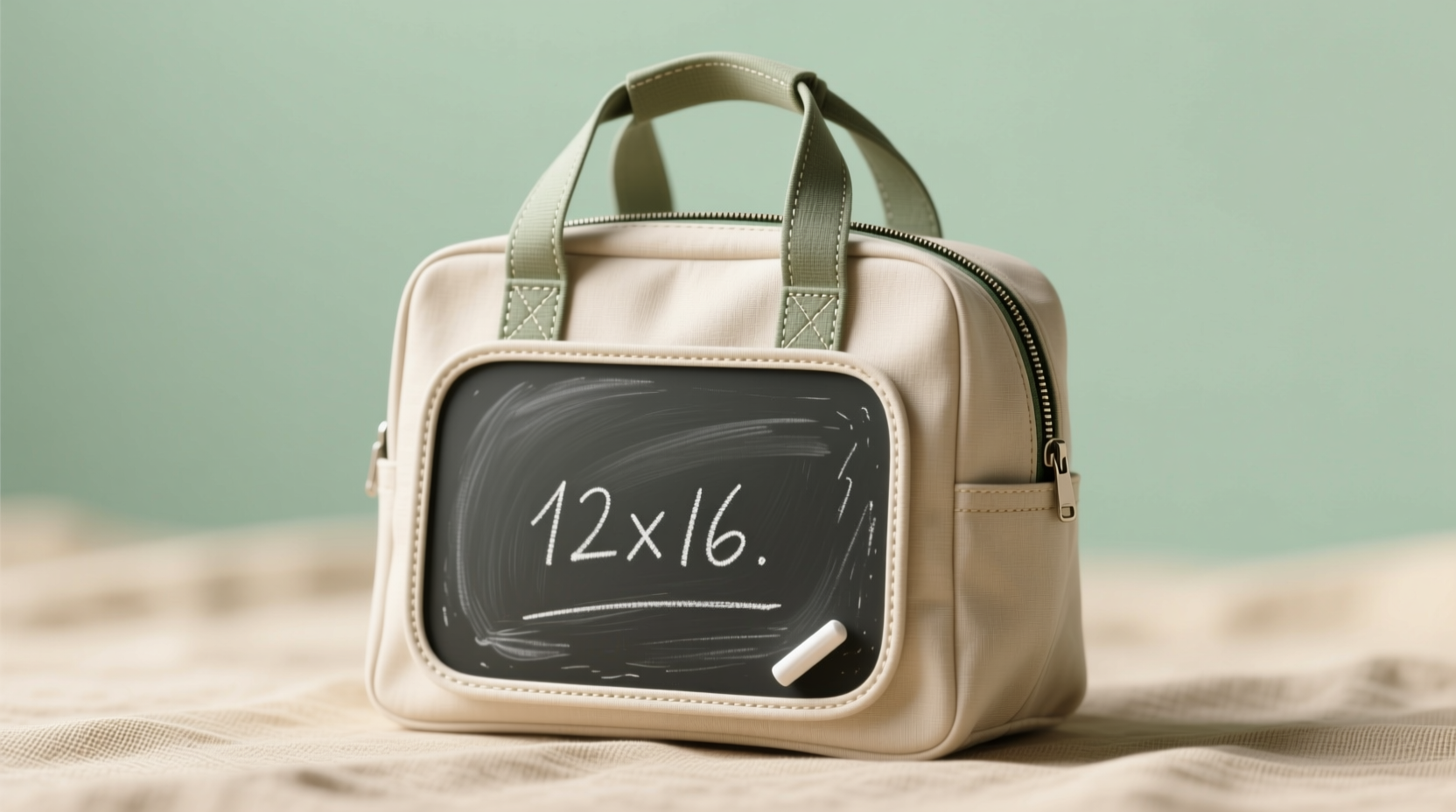 make a reusable rewritable chalkboard lunch bag