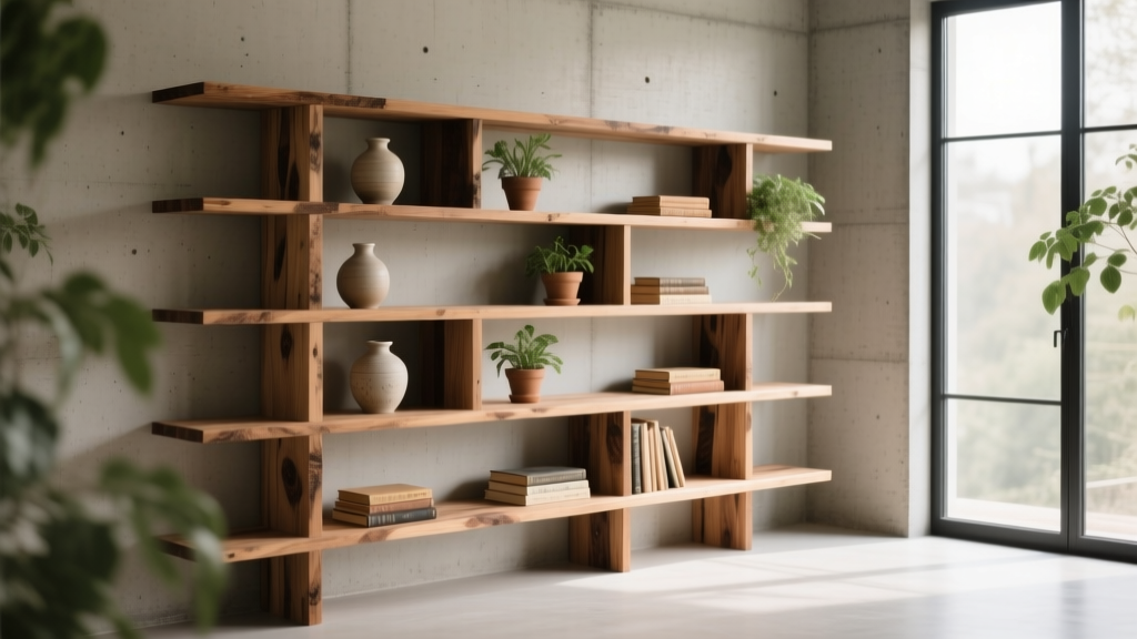 Reclaimed Wood Shelving: Green Storage