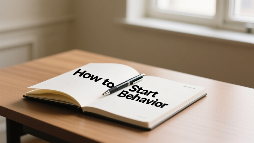 How to Start Behavior Change: A Clinically Grounded, Step-by-Step Framework