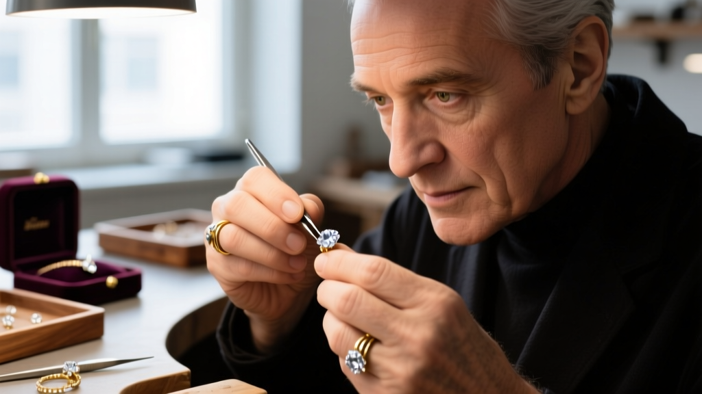 Close-up of a jeweler