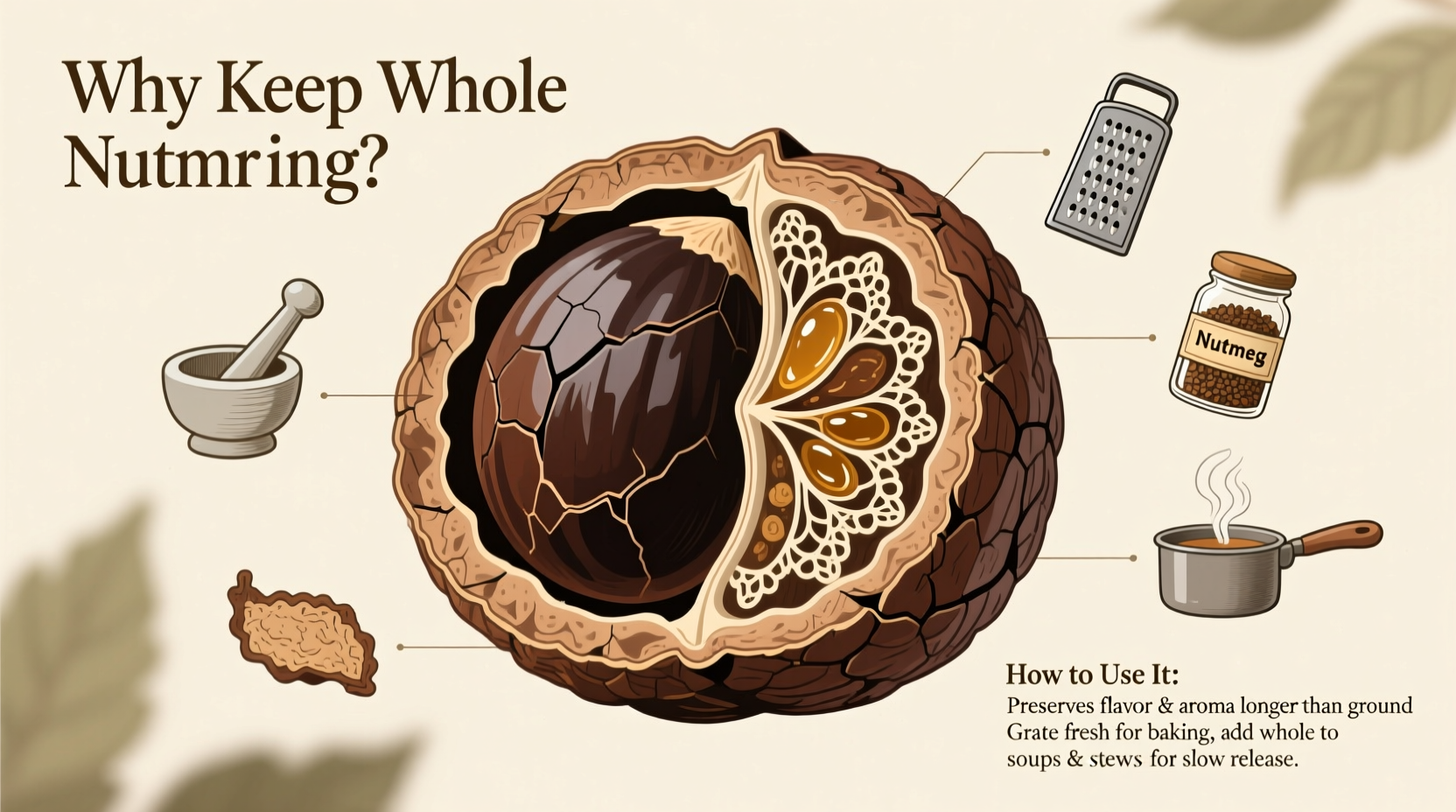 why you should keep whole nutmeg and how to use it