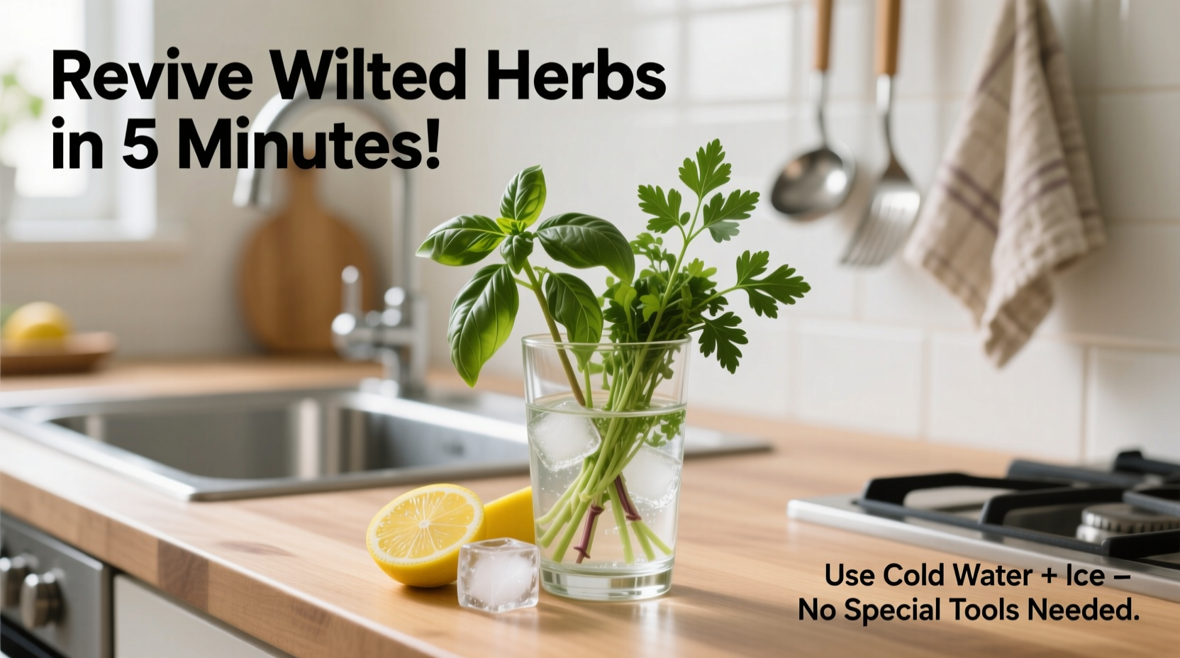 How To Revive Wilted Herbs In Minutes Using Everyday Kitchen Items