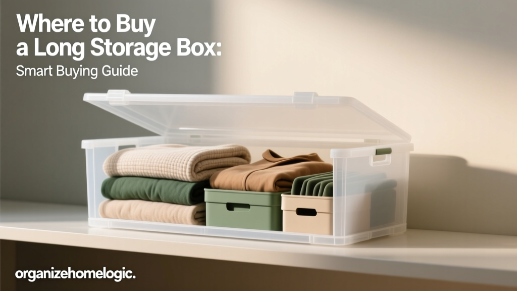 Where to Buy a Long Storage Box: Smart Buying Guide