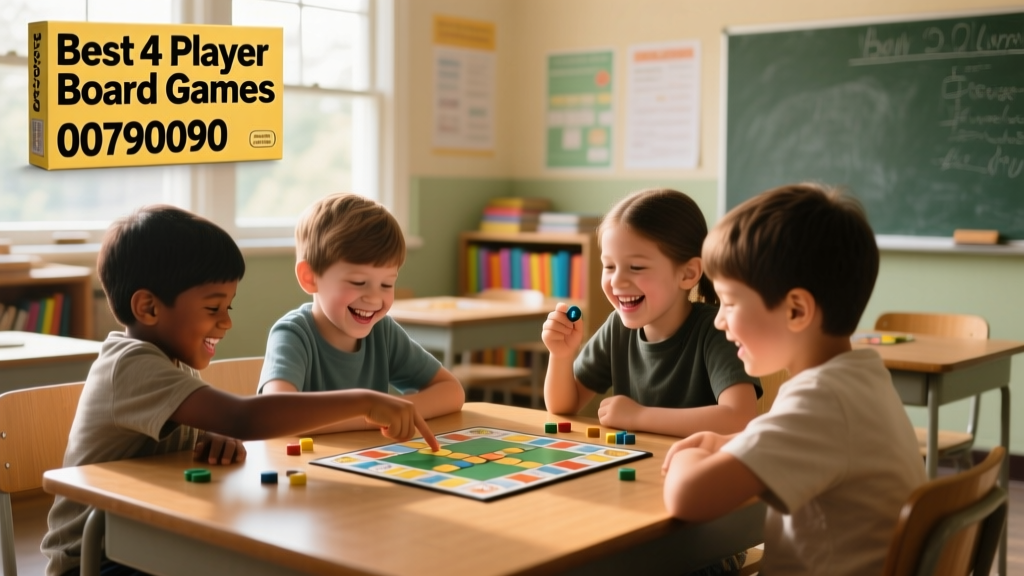 Best 4-Player Board Games for Balanced Play, Social Engagement, and Cognitive Growth
