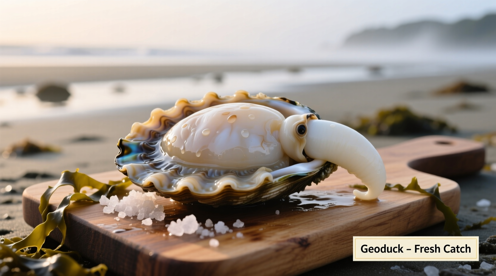 what does geoduck taste like