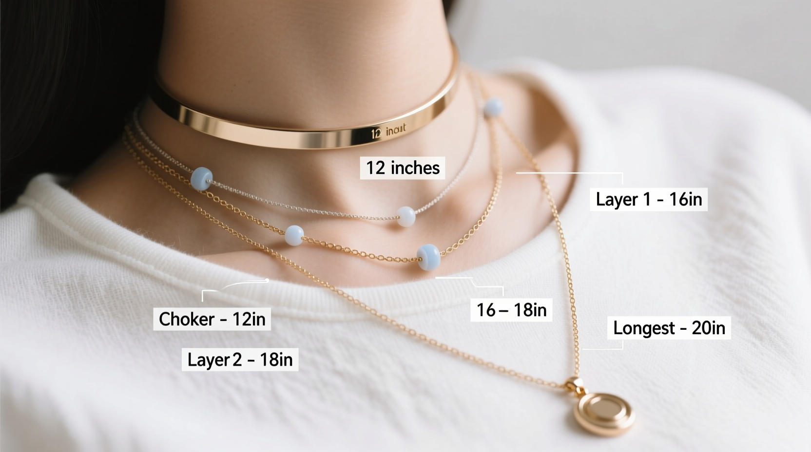 how to layer necklaces with a choker without tangling them constantly