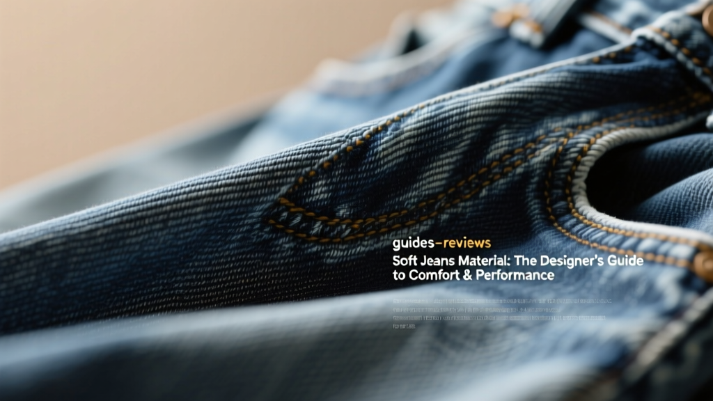 Soft Jeans Material: The Designer’s Guide to Comfort & Performance