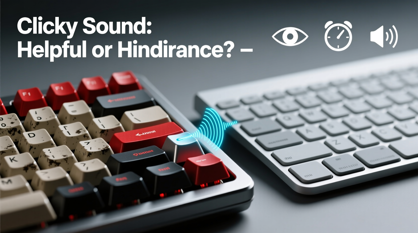 mechanical keyboard vs membrane for typing is the clicky sound actually helpful