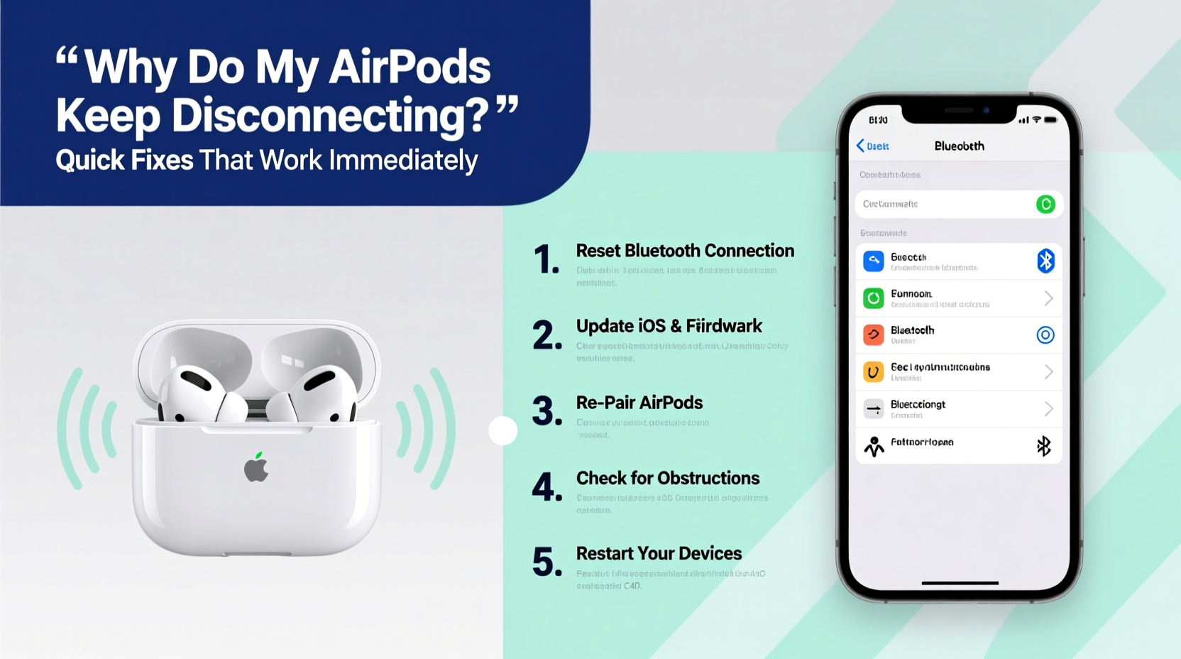 why do my airpods keep disconnecting and quick fixes that work immediately