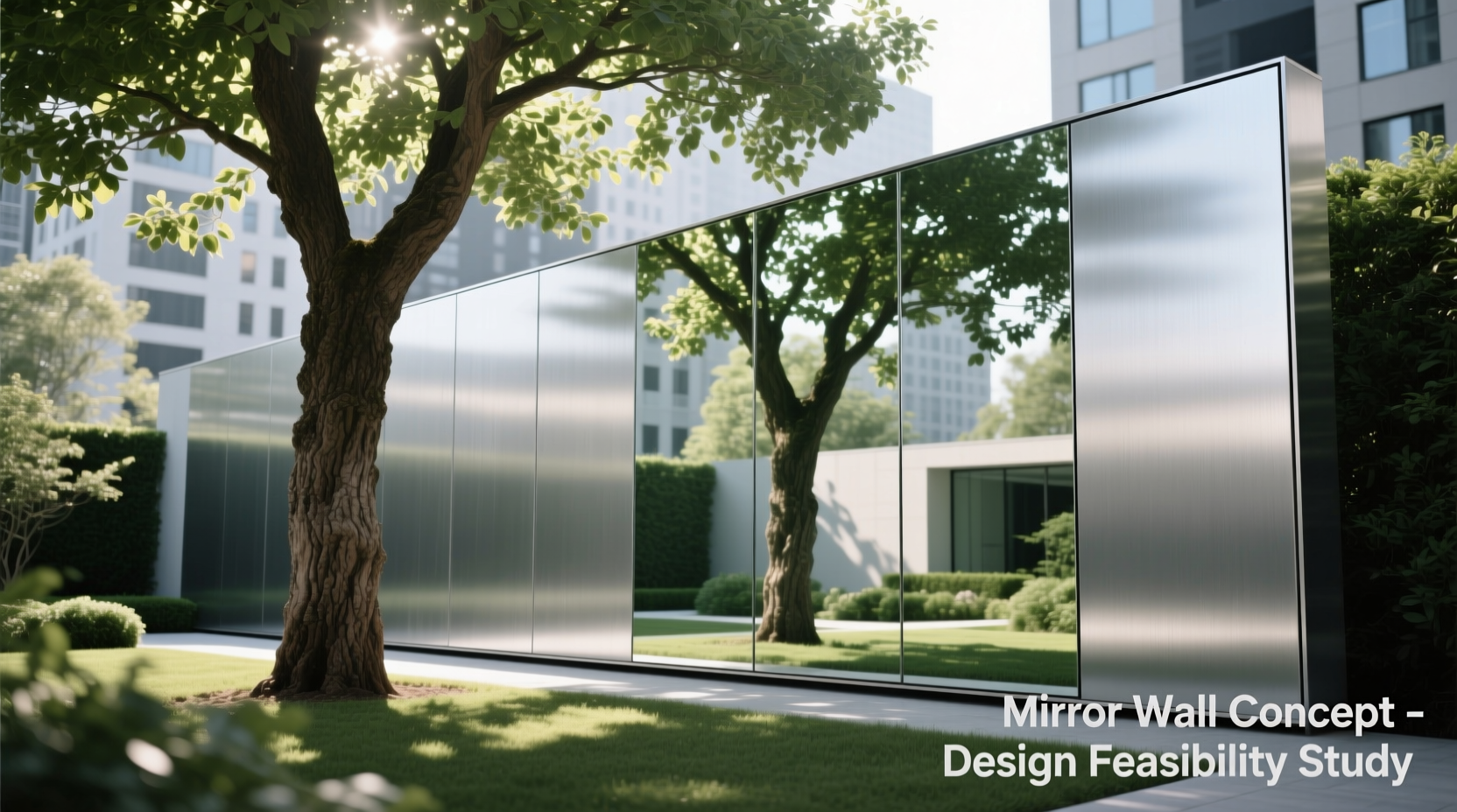 is a mirrored wall backdrop behind the tree worth installing