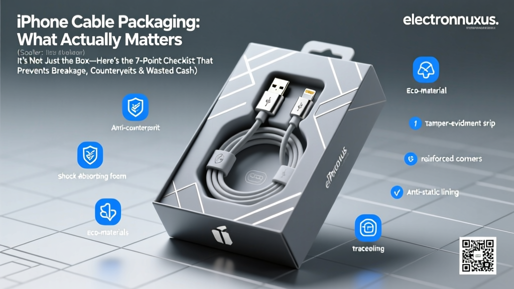 iPhone Cable Packaging: What Actually Matters (Spoiler: It’s Not Just the Box—Here’s the 7-Point Checklist That Prevents Breakage, Counterfeits & Wasted Cash)